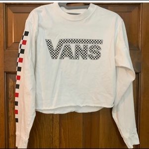 2 different Vans long sleeve crop tops. Like new condition
